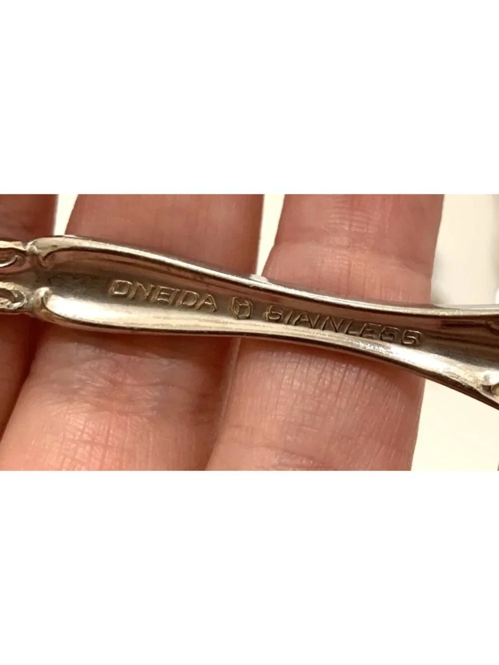 Oneida Michelangelo Cube Teaspoons Set Of 8 Vintage Flatware 6